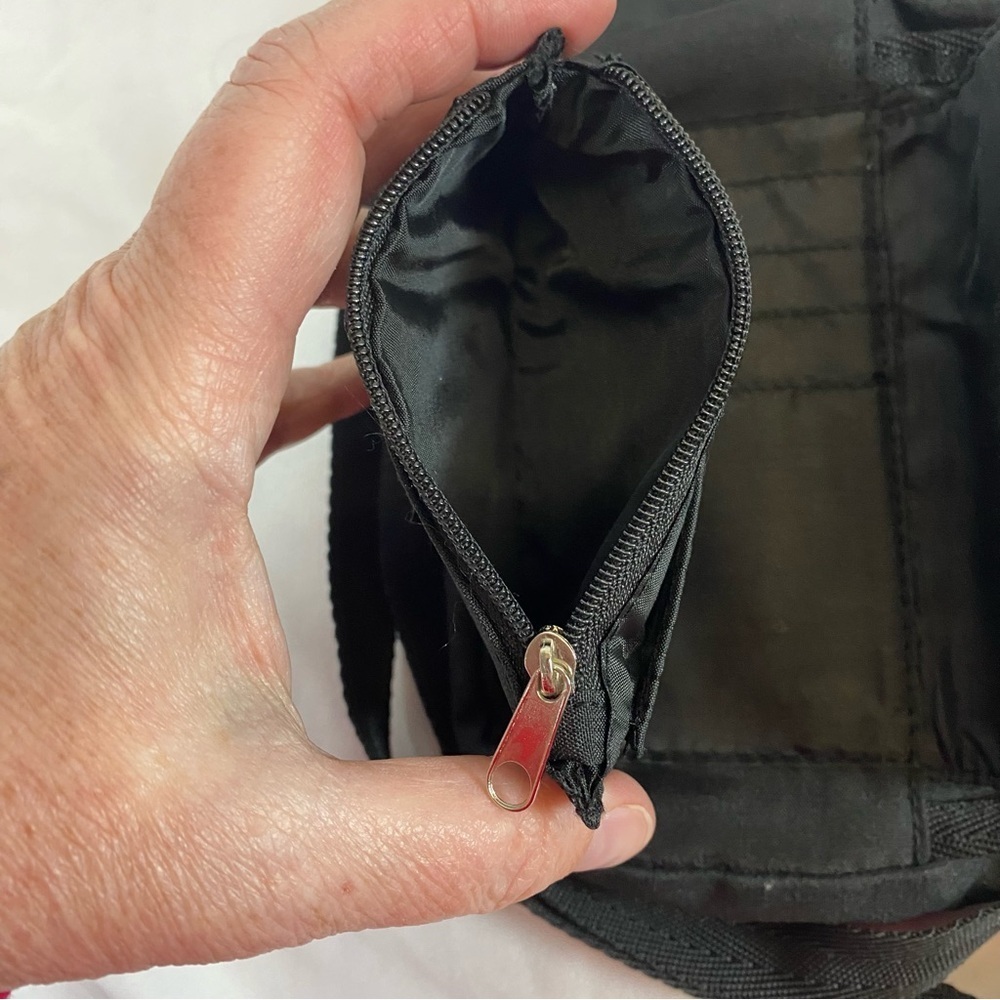Joe Boxer Black Nylon Crossbody Mini Bag - Picture 10 of 13